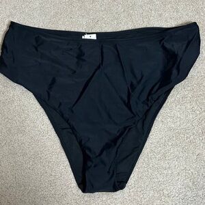 Aerie Black High-Waisted Bikini bottom